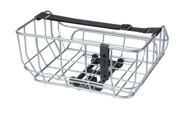 Basil Portland Rear Bicycle Basket MIK 25 Litres Chrome